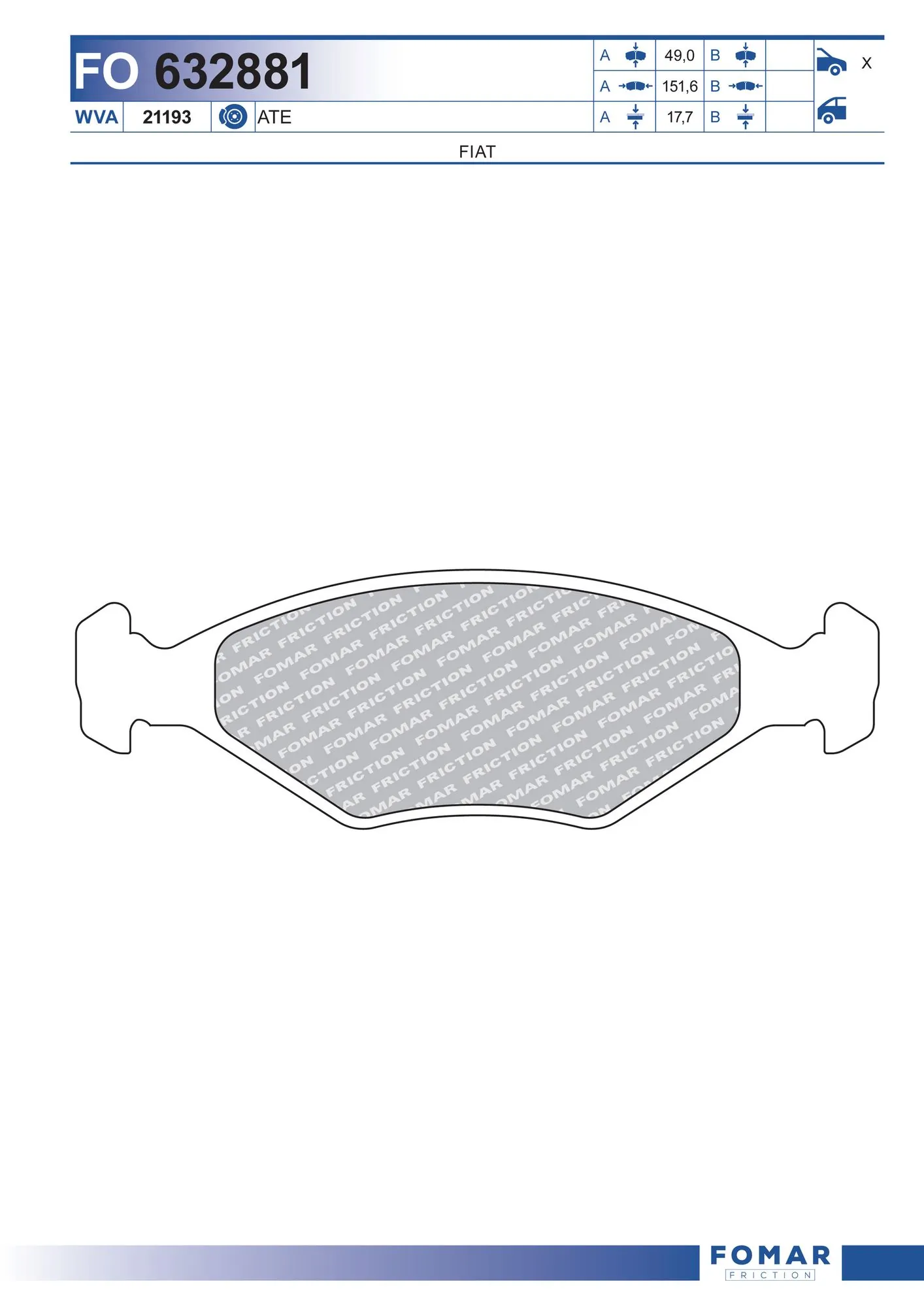 Brake Pad Set, disc brake